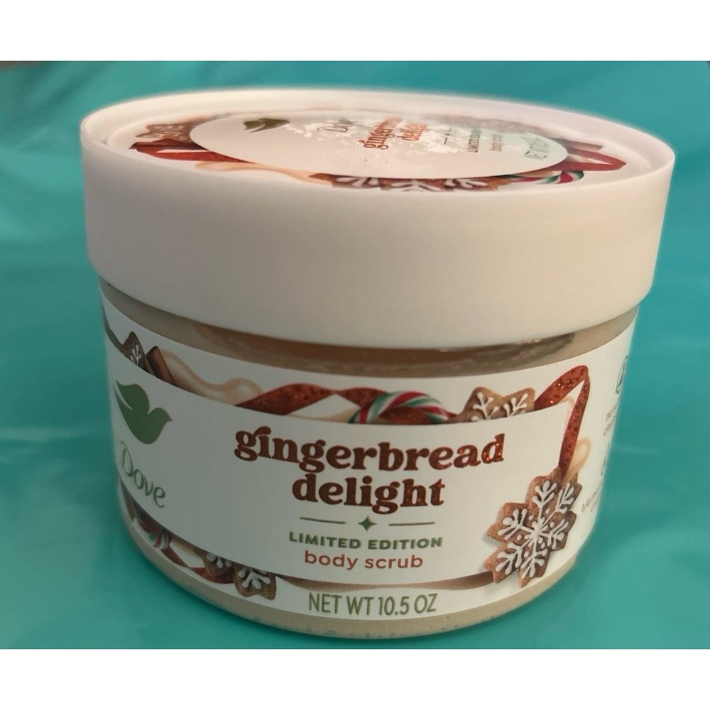 Dove Holiday Treats Body Scrub Gingerbread Delight 10.5 Oz. Limited Edition